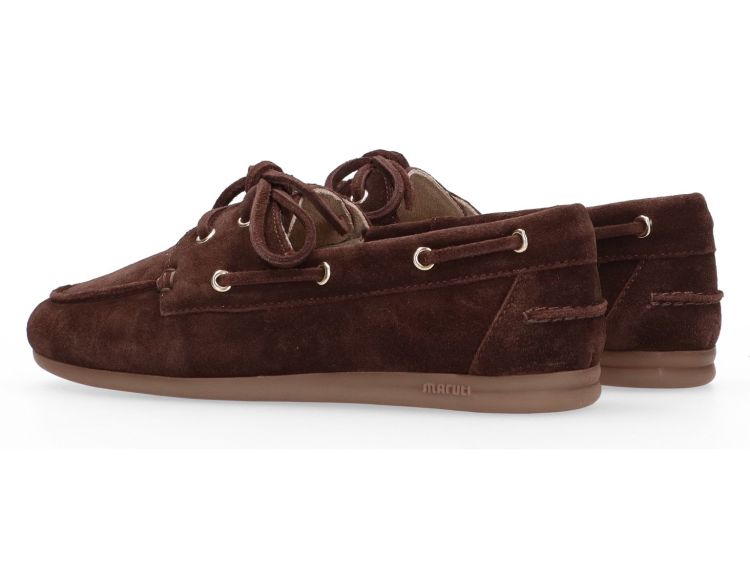 Maruti Eliza Suede Brown damessloafer | Tijdloos & comfortabel | Bonne Shoe