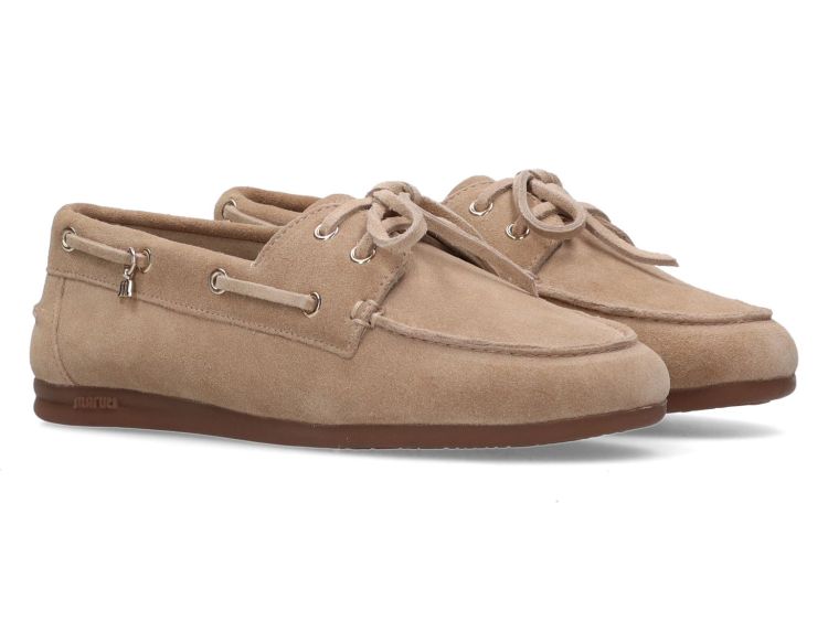Maruti Eliza Suede Sand damessloafer | Tijdloos & comfortabel | Bonne Shoe