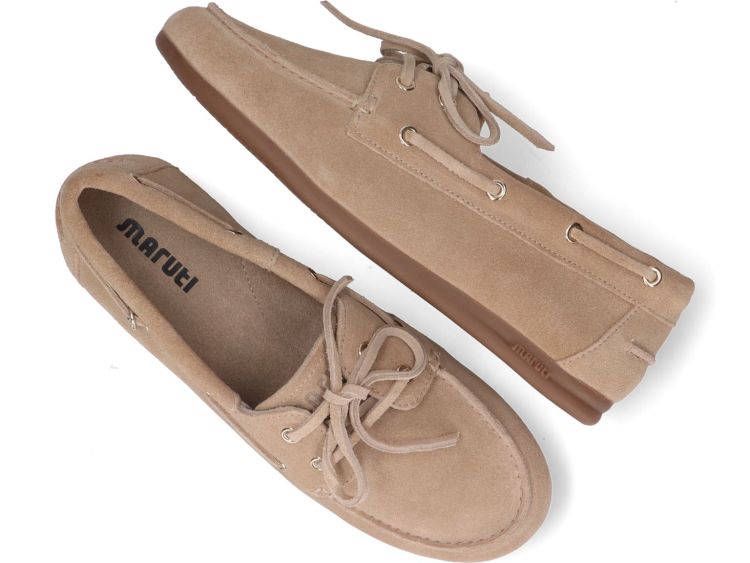 Maruti Eliza Suede Sand damessloafer | Tijdloos & comfortabel | Bonne Shoe