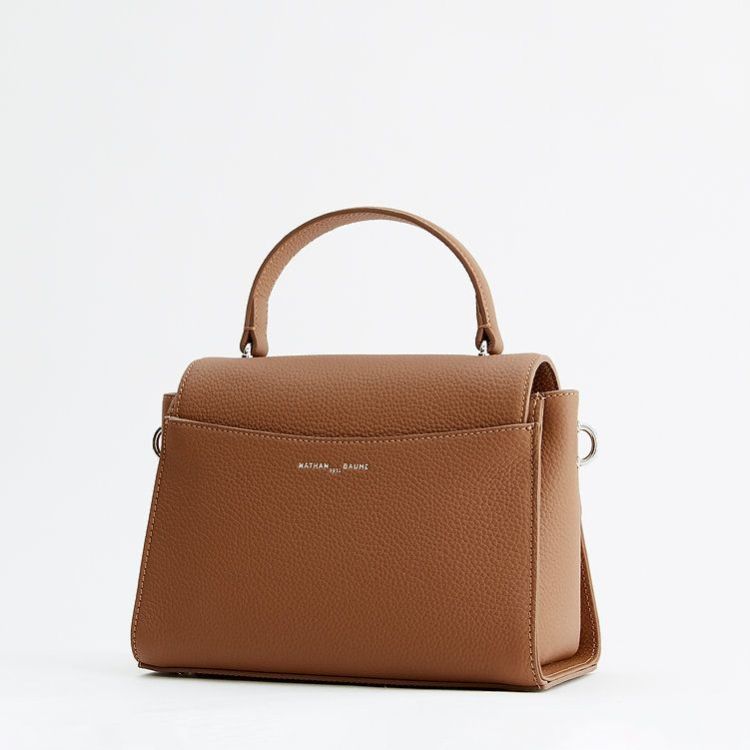 Nathan-Baume Charlène cognac crossbody handtas leder – elegante dames tas