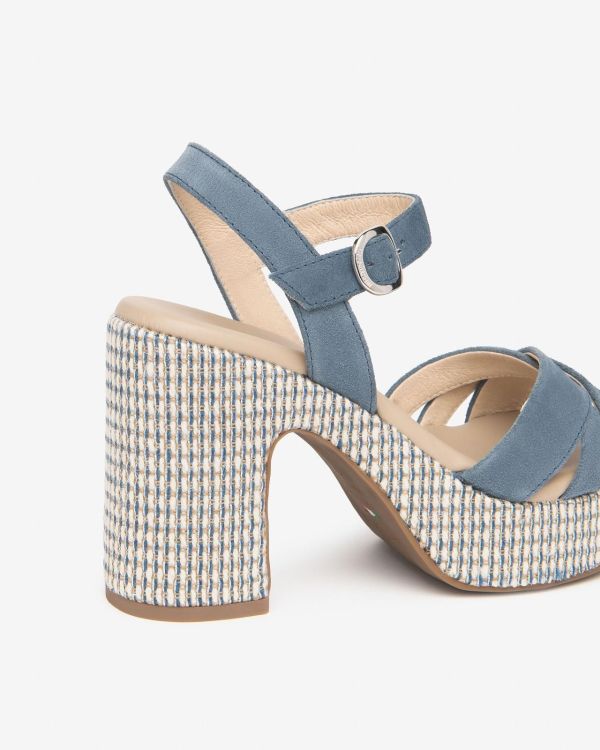 NeroGiardini 16070 jeans daim haksandaal met plateau | Bonne Shoe