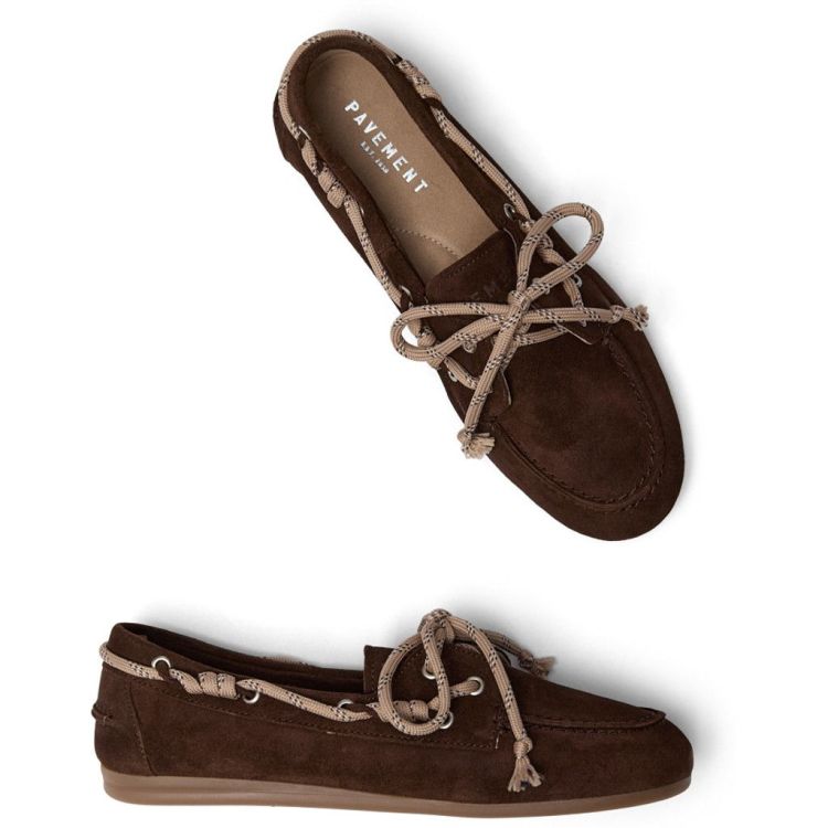  (25590 Marin Bold lace Brown suede 347) - Bonne Shoe Online